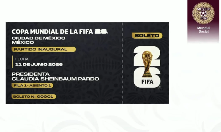 Boleto mundialista Sheinbaum crea comité para rifar entrada