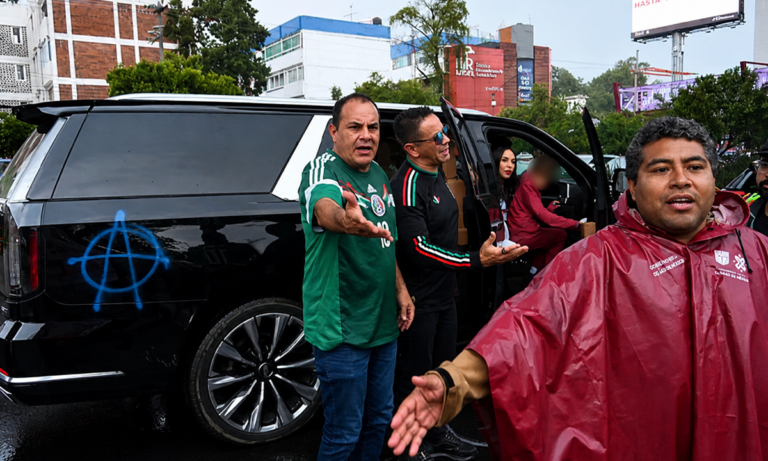 Protesta antimundialista Increpan a Cuauhtémoc Blanco por caso Samir